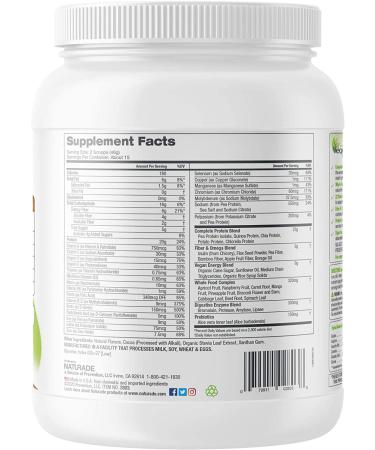 VEGANSMARTâ„¢ Chocolate Protein Powder - 15 Servings, 24.3 Oz - Plant-Based Nutritional Supplement - Buy Online on GoSupps.com