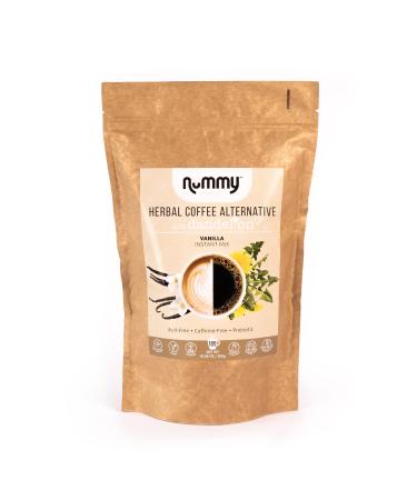 Nummy Creations Vanilla Instant Herbal Coffee Alternative with Dandelion. Full Bodied Caf Taste, Caffeine-Free, All Natural, Chicory Coffee, Coffee Substitute. Makes 150 cups. 10.58oz.
