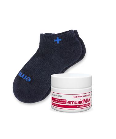 emuaid EMUAIDMAX Nail Fungus Travel Companion - EMUAIDMAX Maximum Strength 0.5oz with Silver Ionic Socks is Suitable for Nail Fungus and Athlete s Foot