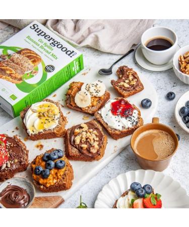Supergood Bakery Vegan Banana Bread Mix - 250g | Gluten-Free & Dairy-Free Cake Mix - Buy Online on GoSupps.com