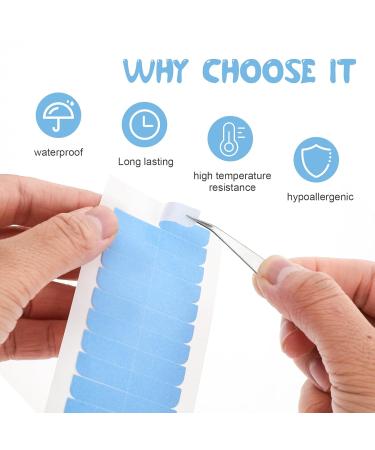 Hair Extension Tape - 20 Sheets Double Sided Strips for Toupee Adhesive - Strong Waterproof Wig Tape for Beauty Tools - Buy Online on GoSupps.com