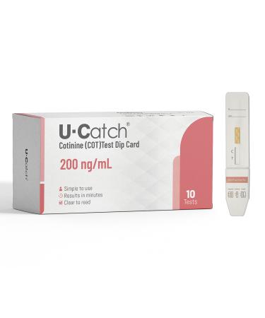 10 Pack Nicotine/Cotinine/Tobacco Test Kit: at Home Nicotine Test Kit Rapid Testing Detection 200 ng/mL