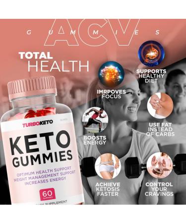 Turbo Keto ACV Gummies - Advanced Weight Loss Formula for Keto Diet | 30 Day Supply - Buy Online on GoSupps.com
