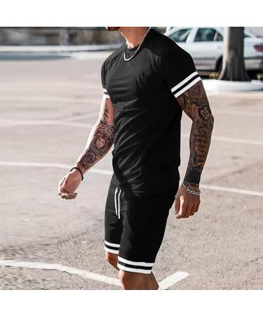 Men's Tie Dye Basketball Sport Set - Black Short Sleeve Shirt and Shorts Set - Small - Buy Online on GoSupps.com
