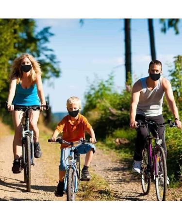 Amyglin 3-Piece Cotton Mouth Protection Set | Washable Reusable Breathable | Unisex Black with Nasopharynx Brackets - International Shipping Available - Buy Online on GoSupps.com