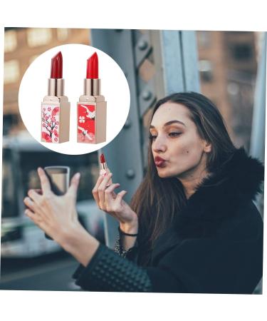 HAPINARY 2pcs Chinese Style Lipstick Non-stick Cup Lipsticks Moisturizing Lipstick Hydrating Lipstick Polymer Clay Cane Lipstick for Lady Lipstick for Women Set Shell Plastic Water Proof 1 count (Pack of 1) As Shown 12 - Buy Online on GoSupps.com