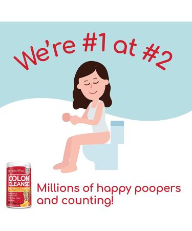 Health Plus Colon Cleanse - Daily Fiber Supplement, Gluten-Free, Orange Flavor - 9oz, 36 Servings - Buy Online on GoSupps.com