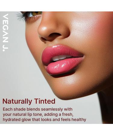Vegan J. Lip Balm Long-Lasting Hydration with Natural Color Korean Beauty Oasis Plant Complex Silicone-Free Vegan & Cruelty-Free Lip Care (002 Blush Pink) - Buy Online on GoSupps.com