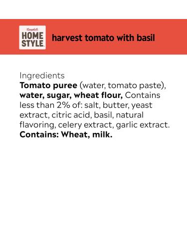 Campbell's Homestyle Harvest Tomato Soup With Basil - Pack of 2 - 16.3 Oz. - Buy Online on GoSupps.com