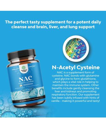 Natures Craft NAC Supplement 600mg - Glutathione Precursor for Liver Detox & Immunity - Brain & Lung Health Support - Buy Online on GoSupps.com