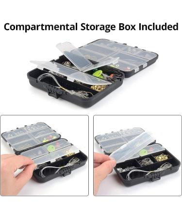 MadBite 181pcs Terminal Tackle Kit for Freshwater Fishing - Bass/Panfish/Trout, with Tackle Box, Hooks, Weights, Sinkers & Rigs - Buy Online on GoSupps.com
