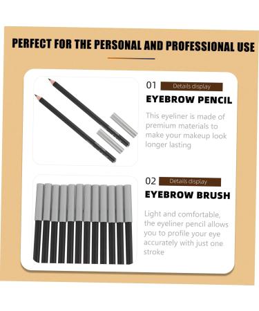 Angoily 12pcs Black Eyeliner 1 Eyeliner Pencil Highlighter Eyeliner Pen Makeup Eyeliner Water Proof Girl Set 1 count (Pack of 1) Black - Buy Online on GoSupps.com