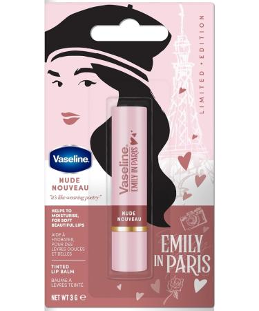  Vaseline Vaseline x Emily in Paris Nude Nouveau | Moisturizing Lip Balm | Limited Edition | (3-pack Nude Nouveau) - Buy Online on GoSupps.com