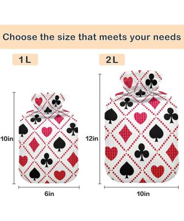 Naanle Heart Geometry 2L Large Transparent Hot Water Bottle | Pain Relief Hand & Foot Warmer | Ideal for Winter Warmth & Cold Therapy - Buy Online on GoSupps.com