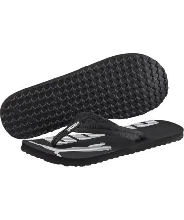 PUMA Unisex Epic Flip V2 Sandals 38 EU - Black/White | International Shipping Available - Buy Online on GoSupps.com