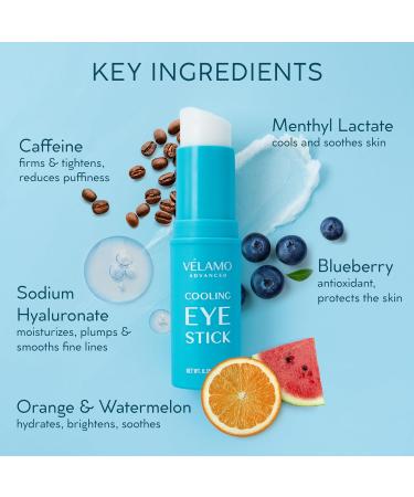 Retinol Eye Stick with Caffeine & Cooling Eye Balm Stick - Buy Online on GoSupps.com