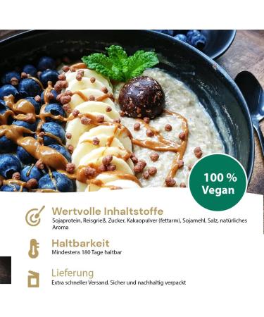 Vitality Balls - 58% Protein Soy Crispies Cocoa 500g | High-Protein Topping for Muesli & Fitness Recipes - Buy Online on GoSupps.com