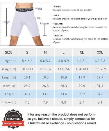 Men's 3 Pack Dry Fit Compression Shorts with Pocket - White - Small - Buy Online on GoSupps.com