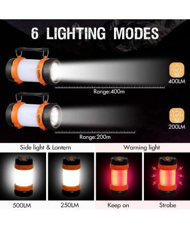 PORTAL Rechargeable Camping Lantern & Flashlight | 500LM 4400mAh | Portable Emergency Light for Outdoor Hiking, Power Outages, Hurricane Survival - Buy Online on GoSupps.com