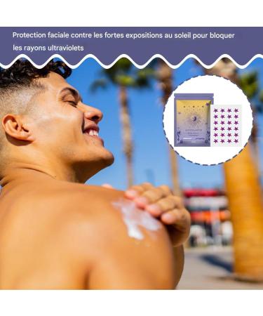 UV Stickers | 24 Pieces SPF Detection Stickers for Face SPF Broad Spectrum Reminder Water Resistant Reapplication for Outdoor Camping Sport Travel - Buy Online on GoSupps.com