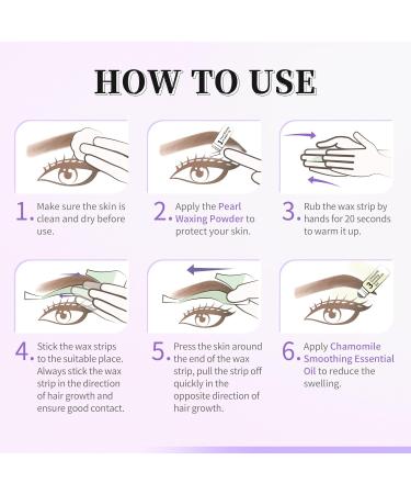 Beauty7 Cold Wax Strips for Eyebrows - Pain-Free Precise Depilation for High-Arched Eyebrow Shape - Quick & Easy Waxing Solution for Women | International Shipping Available - Buy Online on GoSupps.com