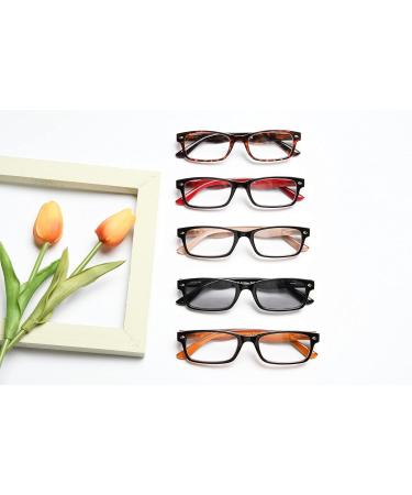 Eyekepper 5 Pack Reading Glasses for Women - Spring Hinges Reading Sunglasses +1.00 Stylish Mix of 5 Colors International Shipping Available - Buy Online on GoSupps.com