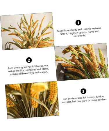 Alipis 3pcs Simulated Ears of Corn Dried Grasses Bundle Home D cor Dried Millet Home Accessories Decor Faux Plants Artificial Plant Home Decor Millet Decor Paddy Artificial Grass Iron Greenx3pcs 12X75CMx3pcs - Buy Online on GoSupps.com