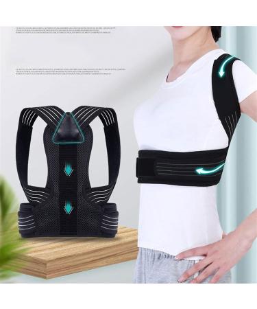 Full Back Support Brace Lumbar Strap Upper and Lower Back Pain Relief Thoracic Kyphosis Rounded Shoulders Posture Correction Back Supports (Size : Small) (X) (Small) - Buy Online on GoSupps.com