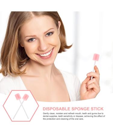Healifty Disposable Oral Swabs - 10Pcs Unflavored Baby Mouth Swabsticks for Oral Care - Sterile Dental Swabs for Mouth Cleaning - Pink (10Pcs) - Buy Online on GoSupps.com