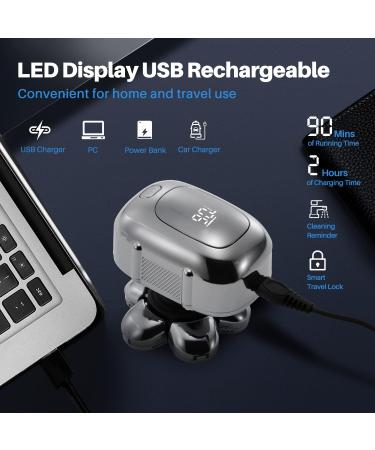 MOTLATA Head Shaver for Bald Men Electric Shavers Upgrade Rotary Shaver Best Close Shaver for Man Rechargeable Bald Mens Razor Multifunctional Electric Razors Wet & Dry Shaved Bald Shaver - Buy Online on GoSupps.com
