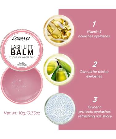 Colle Rehaussement Cils Lash Lift Baume Rehaussement Cils et browlift Sourcil Cils Recourb s Traitement Liftant et Nourrissant 2 en 1 rose - Buy Online on GoSupps.com
