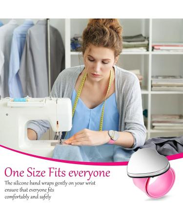 Magnetic Wrist Sewing Pincushion with Sewing Pins and Hair Styling Tools - Buy Online on GoSupps.com