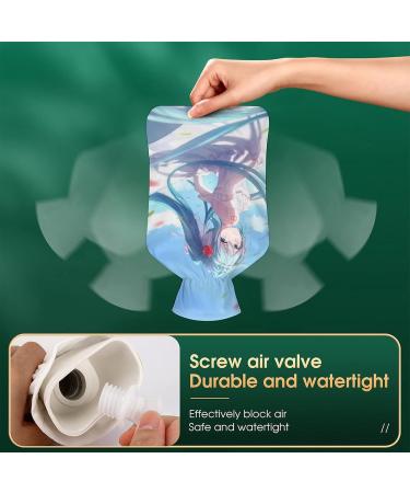 Anime Girl Hot Water Bottle with Plush Cover - Hand Warmer for Adults & Kids | 26.5x15.3cm - Perfect for Cozy Nights - Buy Online on GoSupps.com