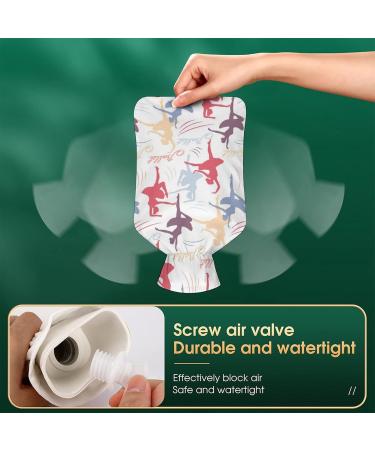 Heat Bottle with Lid - Ballet Girl Silhouette | Rubber Hot Water Bag for Pain Relief Cramps & Foot Warmer - Hot & Cold Therapy - Buy Online on GoSupps.com
