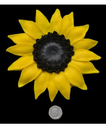 1 x Edible 3D Extra Large Sunflower Flowers icing toppers cake cupcakes decorations (Yellow) - Buy Online on GoSupps.com