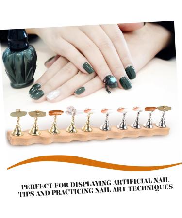 Didiseaon 1 Set nail stand for painting nails clay decorate nail stand decorative nails nail art stand base nail practice stand strong magnet manicure display stand nail tools for nail art - Buy Online on GoSupps.com