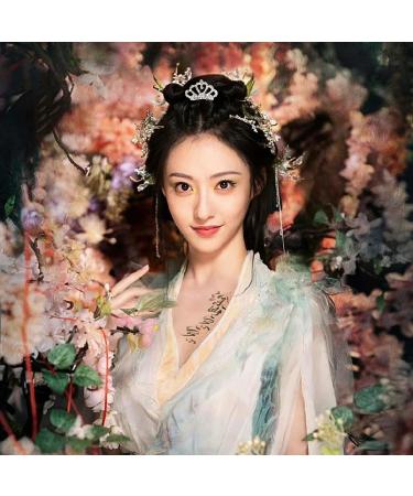 Honbay 4PCS Mini Crystal Rhinestone Crown Hair Comb Princess Tiara - 1.7x1.5x0.9inch - Buy Online on GoSupps.com