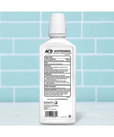 Act Whitening Anticavity Fluoride Mouthwash - Alcohol Free Gentle Mint 16.9 fl oz - Buy Online on GoSupps.com