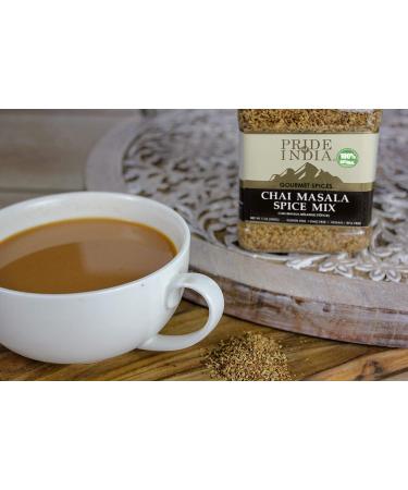Pride of India Chai Masala Mulling Spice Mix Gourmet Spice Mix for Teas & Coffee Caffeine Free Authentic Mulling Spice Blend Vegan & Gluten-Free - Easy to Store 7oz. Medium Dual Sifter Jar - Buy Online on GoSupps.com