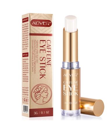 Retinol Eye Stick  Caffeine Eye Stick  Eye Cream for Dark Circles and Puffiness  Anti Aging Eye Cream for Wrinkles and Bags Hydrates  Brightening Eye Eye Balm Reduces Fine Lines   0.1oz(3g) (Caffeine)