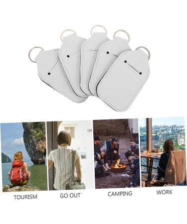 10pcs Heat Transfer Printed Bottle Covers - Travel Keychain Holders for Shampoo, Perfume & Gel - Buy Online on GoSupps.com