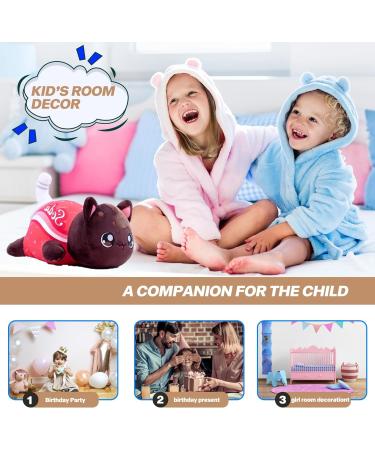 LAIBUY Cat Plush Pillow - Soft Kawaii Kitten Anime Hugging Toy for Kids - Cute Stuffed Animal Gift for Birthday or Christmas (Coke) - Buy Online on GoSupps.com