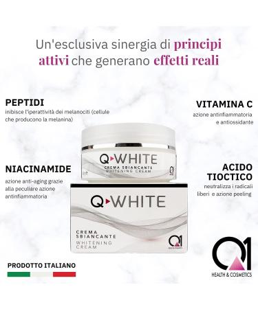 Q1 Q-White Brightening Treatment for Face and Body | Face and Brightening Cream for Removing Common Spots | Anti-Spot and Illuminating Face Serum 40 ml - Buy Online on GoSupps.com