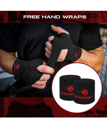 Boxerpoint Double End Punching Bag Kit | Adjustable Cords, Hand Wraps, Carry Bag | Boxing Equipment for Home and Gym - Buy Online on GoSupps.com