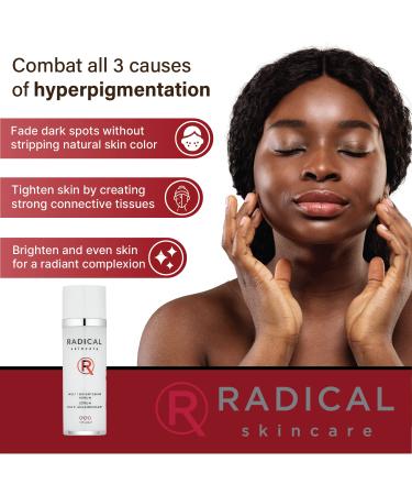 Radical Skincare Multi Brightening Serum - Fights 7 Causes of Uneven Skin Tone Tightens & Brightens Skin - For All Skin Types Including Sensitive Skin - Paraben & Cruelty Free (1 oz) - Buy Online on GoSupps.com