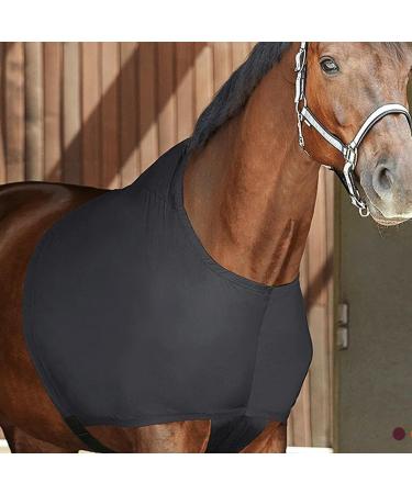 Stretch School Protection for Horses | Elastic Shoulder & Breast Protection Vest - Comfort Fit Anti-Bibs Black L - Buy Online on GoSupps.com