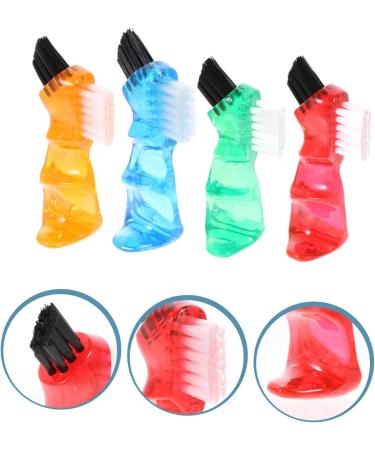 Hapinary Mini Toothbrush Set - 4 Pieces Travel Brushes for Household & Prosthesis Cleaning  - Buy Online on GoSupps.com