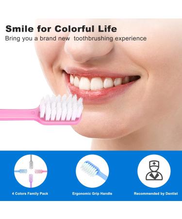Wllhyf Soft Toothbrush for Adults - Extra Soft Microborts for Gentle Cleaning & Gum Protection | Brightening Manual Toothbrush for Sensitive Teeth - Buy Online on GoSupps.com