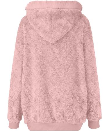 Hanxiulin Oversized Fleece Hoodie Jacket - Women's Plush Winter Coat with Stand-Up Collar - Stylish Long-Sleeved Windproof Outerwear - Buy Online on GoSupps.com