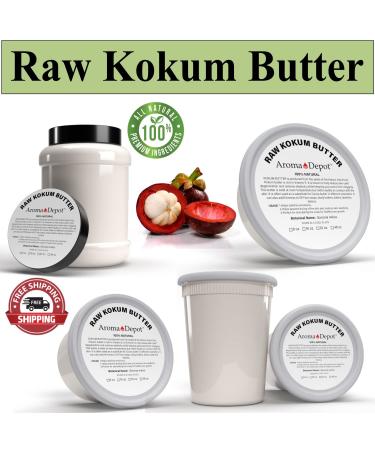 Aroma Depot 32 oz. Raw Kokum Butter - 100% Pure, Cold Pressed, Ideal Thickener for Body Butters, Sunscreens, Soaps, Deodorants - 2lb for Skin, Body, Hair - Buy Online on GoSupps.com